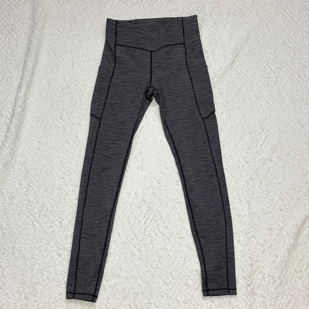 lululemon athletica Charcoal Textured Leggings